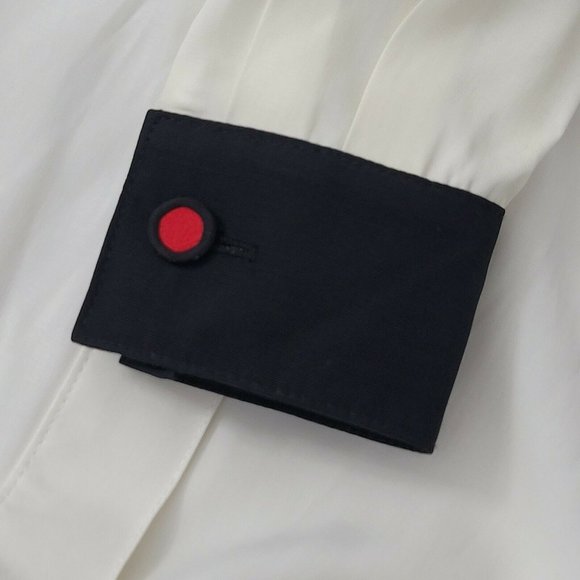 Vintage Cache Women's Size XS Red Black Velvet Western Ranch Button Front Shirt - Picture 8 of 11